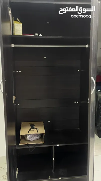 2 dark brown cupboard each 10 bd