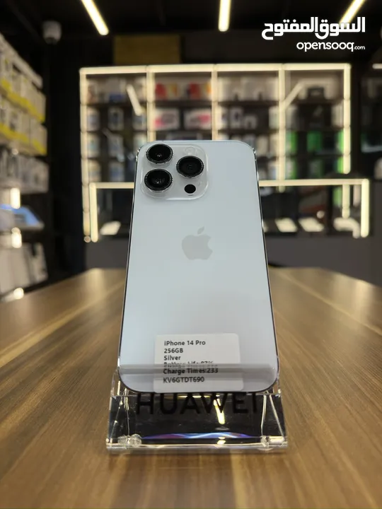 IPHONE 14 PRO 256GB  USED LIKE NEW ////ايفون 14 برو 256 جيجا ؜  مستعمل بحاله الجديد كفاله فليك