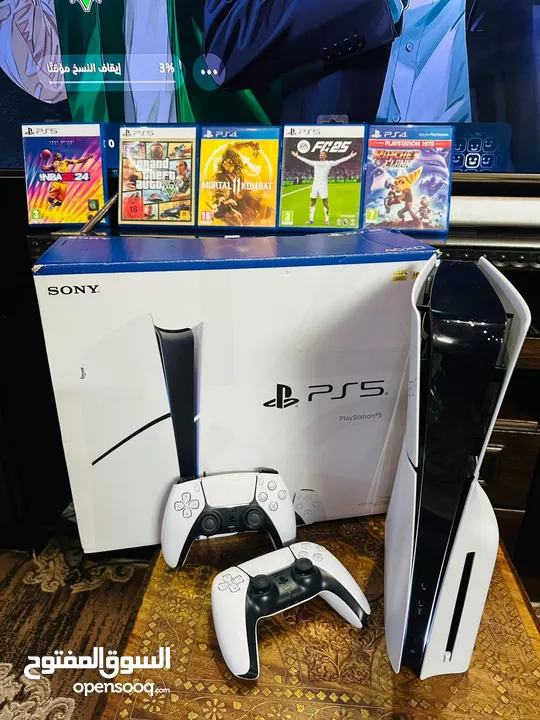 Playstation 5 Slim Blueray  بلاستيشن 5 سلم