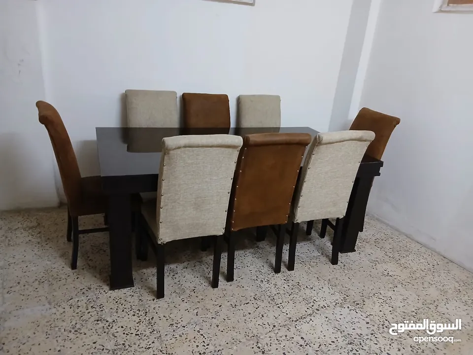 طاولة سفرة خشب زان ثقيل