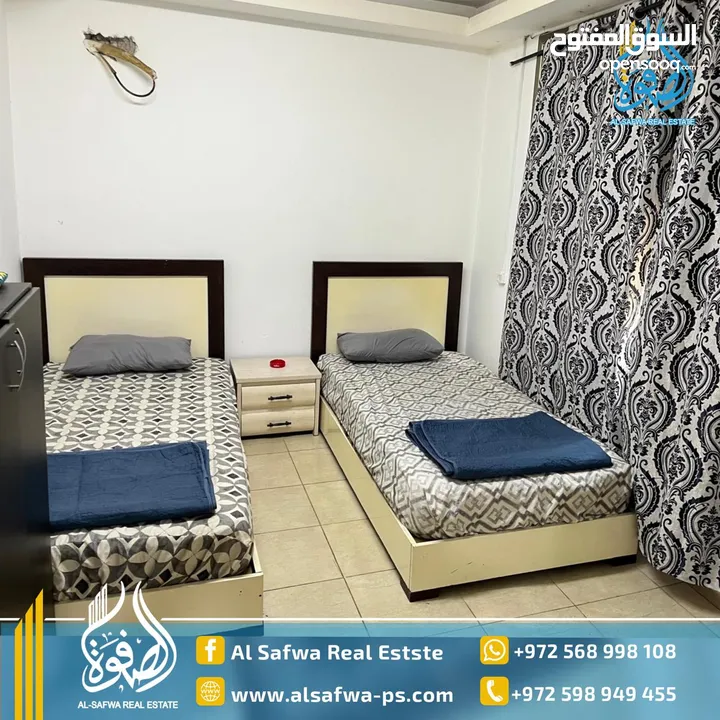 استديو غرفتين مفروش للايجار عين منجد قرب مشتل ابو شوشه