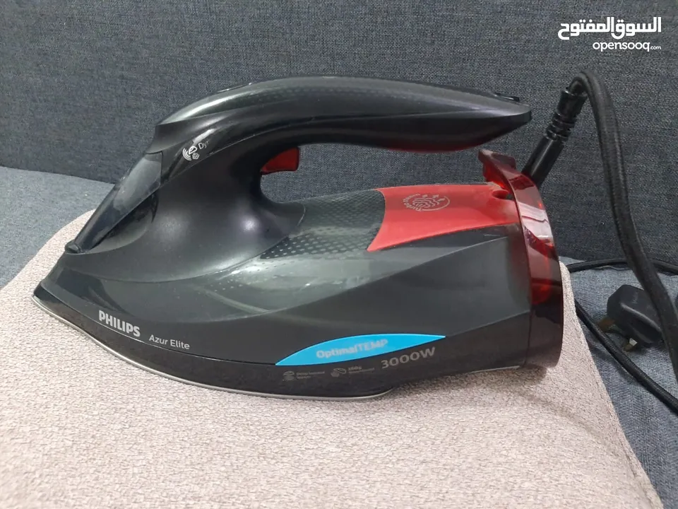 مكواة/كواية بخارية فيليبس أزور إليت 3000W, صناعة إندونيسي. Philips Azur Advance 3000W Steam Iron