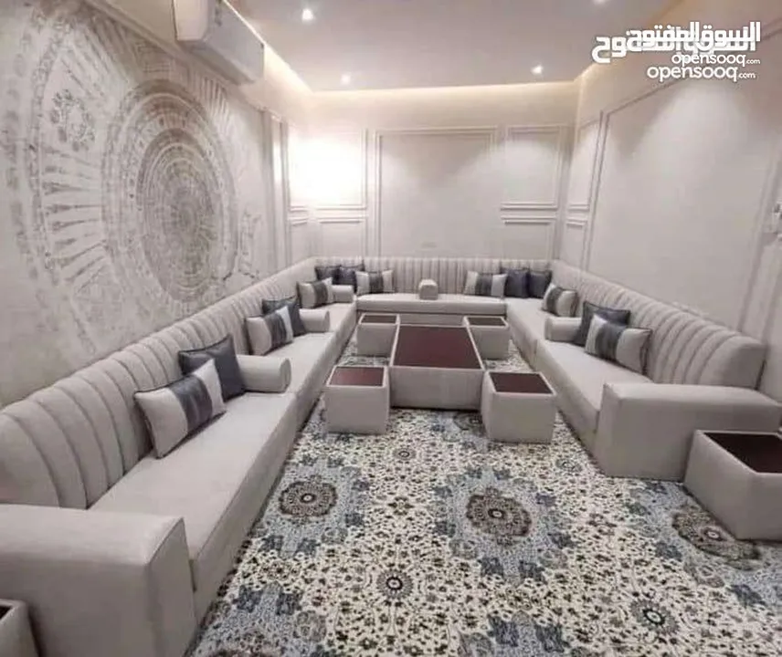 جلسات خليجة 16 مقعد تفصيل جميع الجلسات حسب الطلب والقياس مفروشات ماسة لاتردد بل اتصال والحجز