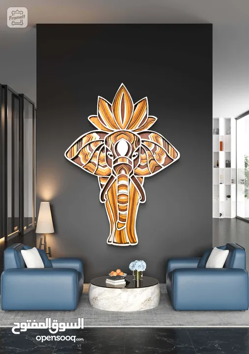 لوحات 3D  خشب