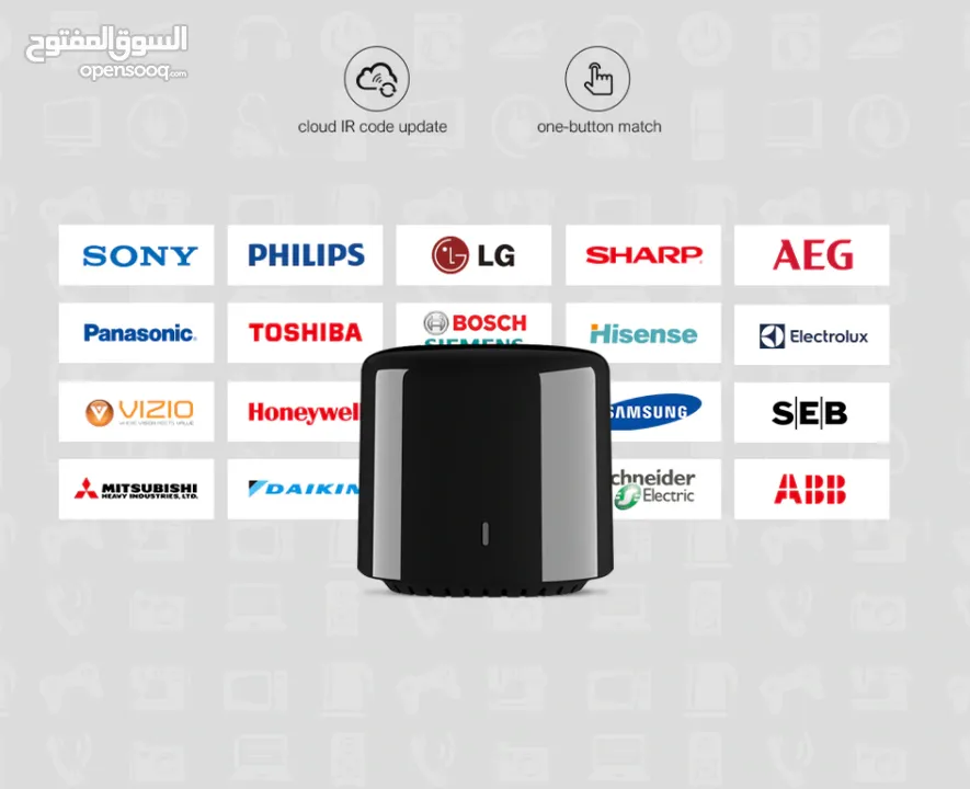 برودلينك تحكم ريمونت كنترول يعمل مع اليكسا جوجل هوم BroadLink RM4C MINI WORK WITH ALEXA GOOGLE HOME