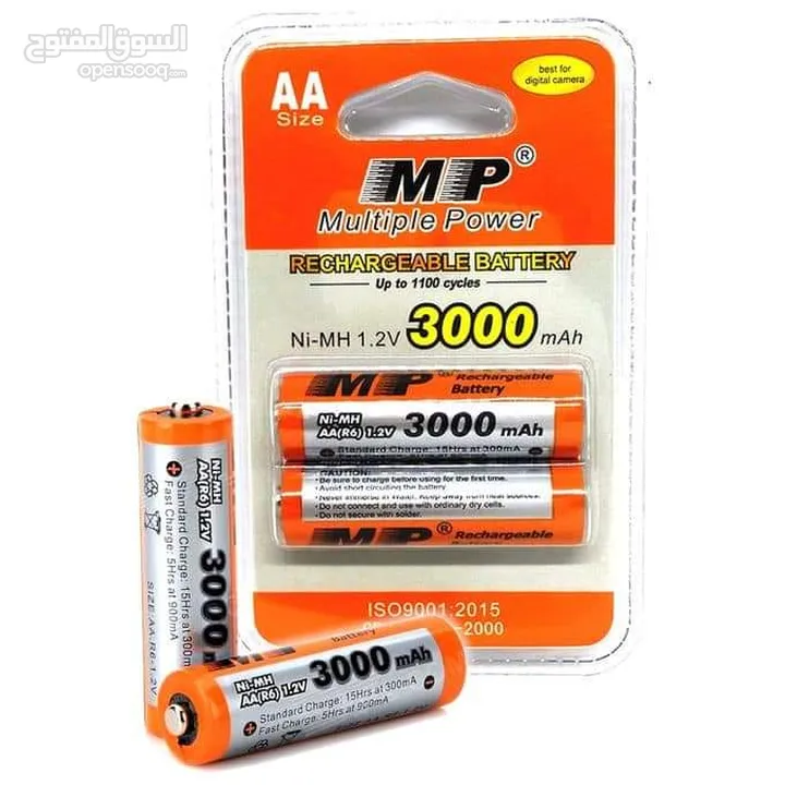 بطارية شحن قلم AA نوع MP  3000MAH  جوز
