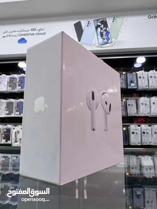 Apple AirPods 4 (NEW 2024) سماعات ابل الجديدة كليا ابل ايربودز 4 الاصلية جديدة مسكرة بالكرتونة