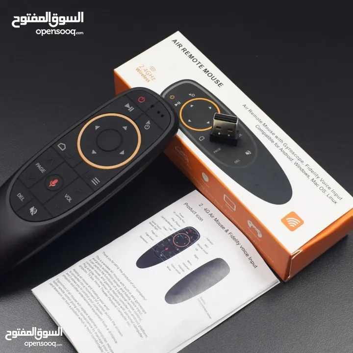 ريموت شاشه ذكي الريموت سمارت مع مايكرفون اوامر صوتيه لجميع انواع الشاشات السمارت و ماوس