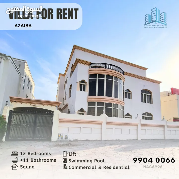 STANDALONE 12 BR VILLA FOR COMMERCIAL & RESIDENTIAL USE ON 18TH NOV STREET