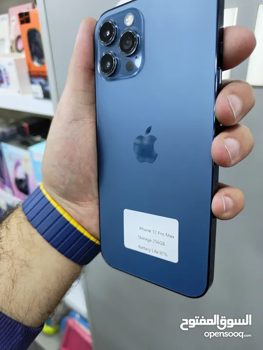 IPHONE 12 PRO MAX ( 256GB ) USED /// ايفون 12 برو ماكس ذاكرة 256 مستعمل وكاله