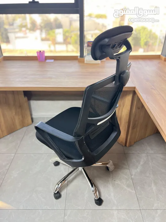 كرسي شبك متحرك طبي كرسي موظف كرسي ظهر متحرك وايدي متحركة دعم اسفل الظهر باقل سعر Office Chair