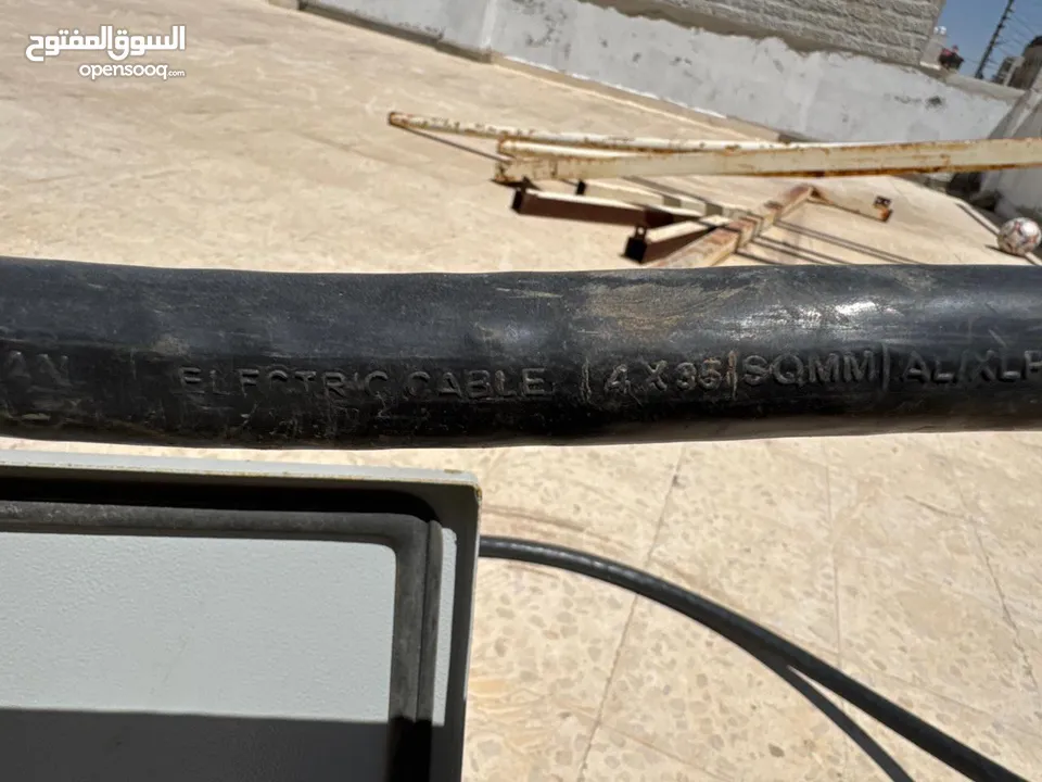 كيبل كهرباء 3 فاز الامنيوم - بالاضافه كيبل نحاس -