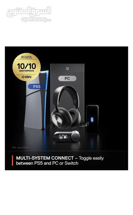 SteelSeries Arctis Nova Pro Wireless Multi-System Gaming Headset