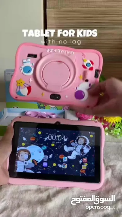 تابلت الأطفال K2 الذكي تعليم وترفيه في جهاز واحد  تابلت مخصص للأطفال بتصميم كرتوني جذاب وسه