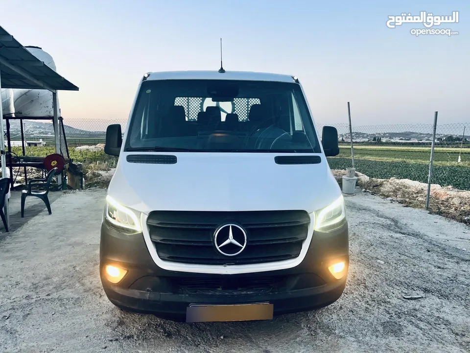 مرسيدس 519 موديل 2021 ترخيص 2020 محوله ضفه جاهز نازله