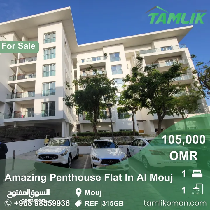 Amazing Penthouse Flat For Sale In Al Mouj  REF 315GB