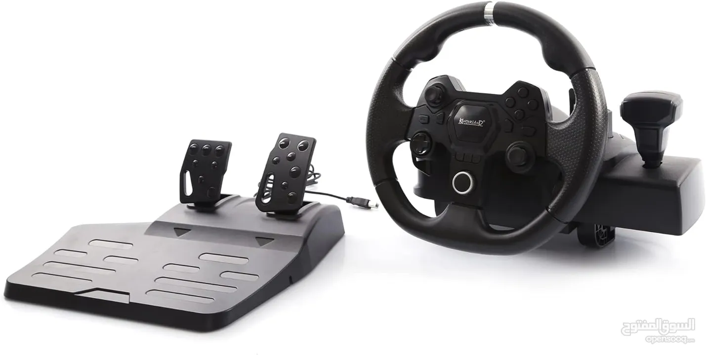 ستيرنغ ويل مقود سواقة مع بريكات لأجهزة الـ PC و البلايستيشن AP7 Steering