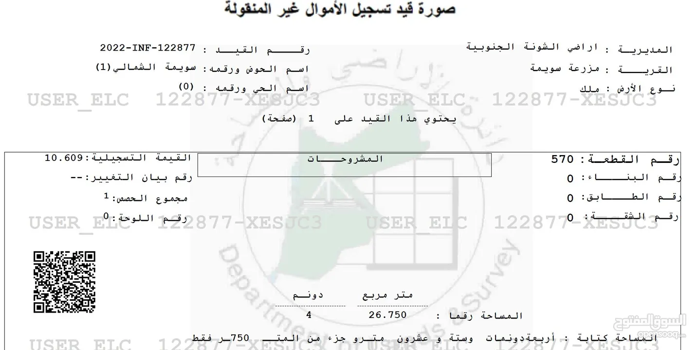 قطعة أرض في أجمل مناطق السويمة مقابل فندق رمادا