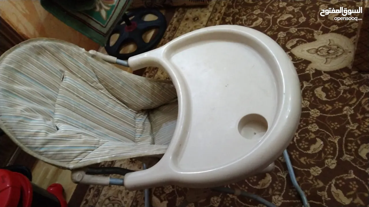 سجاده وكرسي طعام وسرير بيبي وكوت بيبي عدد 2