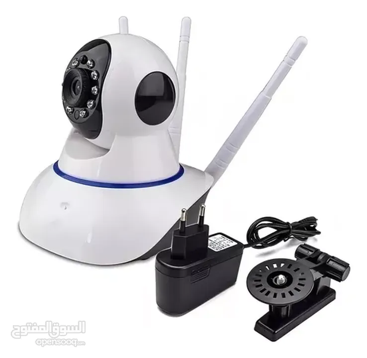 كاميرا مراقبه Wifi الذكية IP كاميره ذكيه بانورامية متحركه 355 درجه مع خاصيه الصوت  3 هوائيات