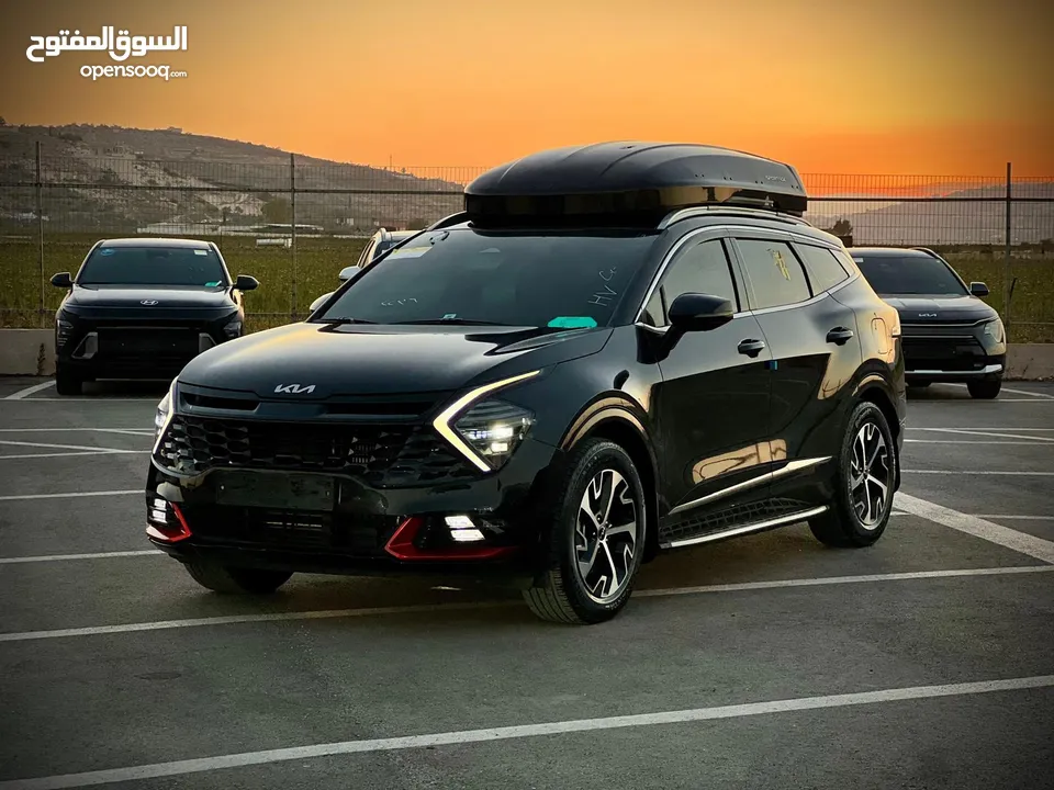 كايا سبورتاج  GT Line/2022 فل بدون فتحة سقف  2x4 ///240Hp بنزين + كهرباء  ( Haybrid) 1600cc