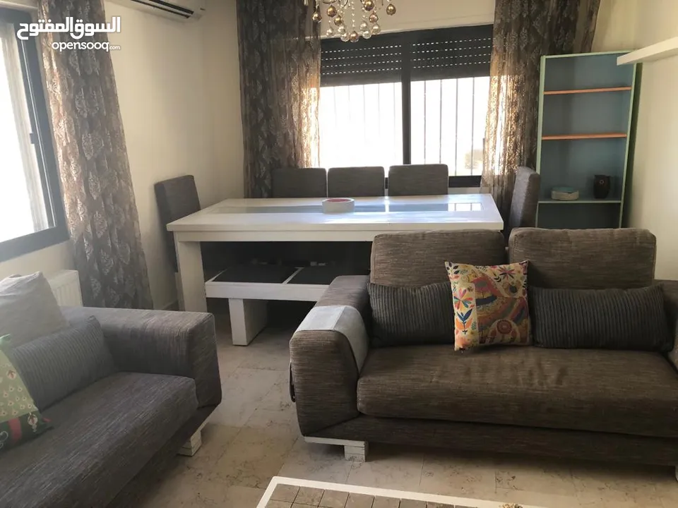 Furnished apartment for rentشقة مفروشة للايجار في عمان منطقة عبدون. منطقة هادئة ومميزة جدا