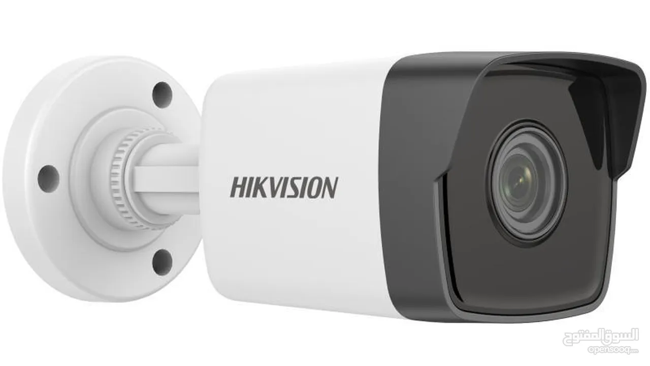 4 كاميرات مراقبة Hikvision وشاشة