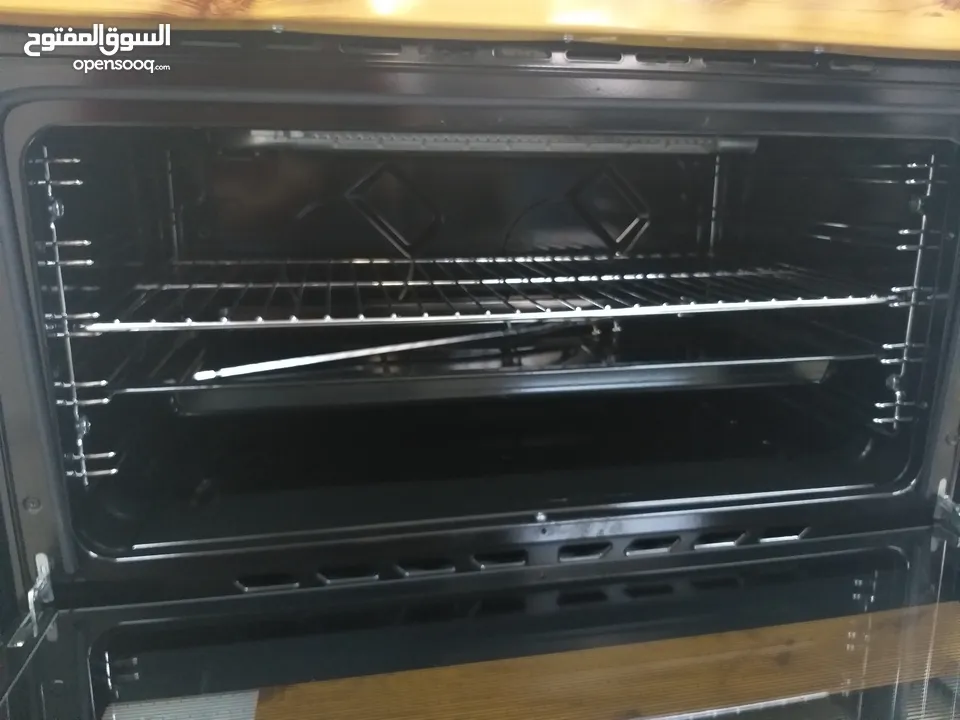 غاز آب اكما صناعه تركية 90 سم لون خشابي فل سيفتي مع شعله ومع شوايه بالفرن ومكفول سنه