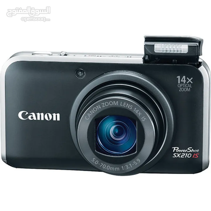 Canon Powershot SX210 IS - 14.1MP Compact Digital Camera Black - Full Box  CamerasFromHalyna