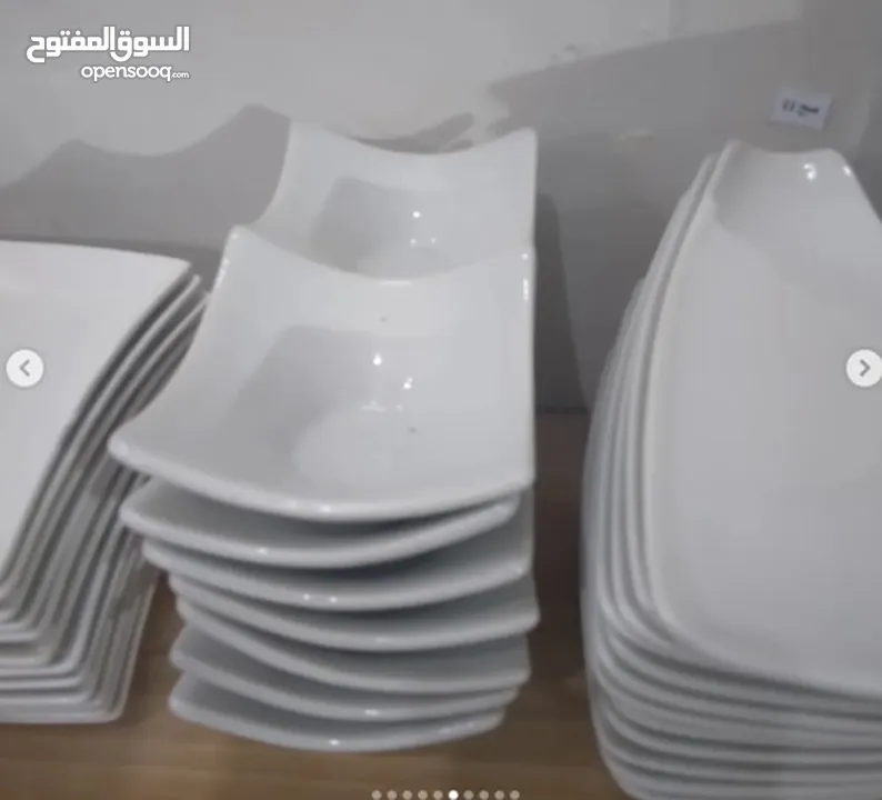 تشكيلة صحون تقديم حليبي