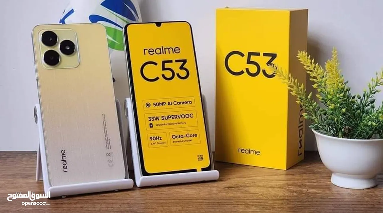 جهاز جديد Relmi C53 رام 12 و 16 جيجا 128 و 256 مكفول سنة متوفر توصيل