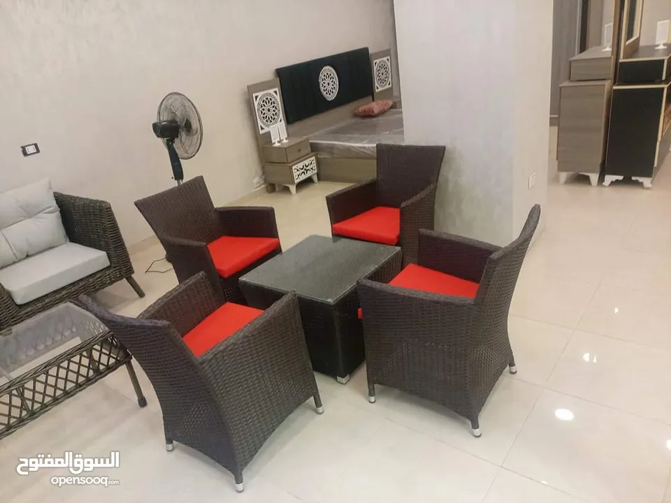 أحدث وأجمل اطقم رتان وخيزران واثاث المعدنيه والمرجيح ودكورات