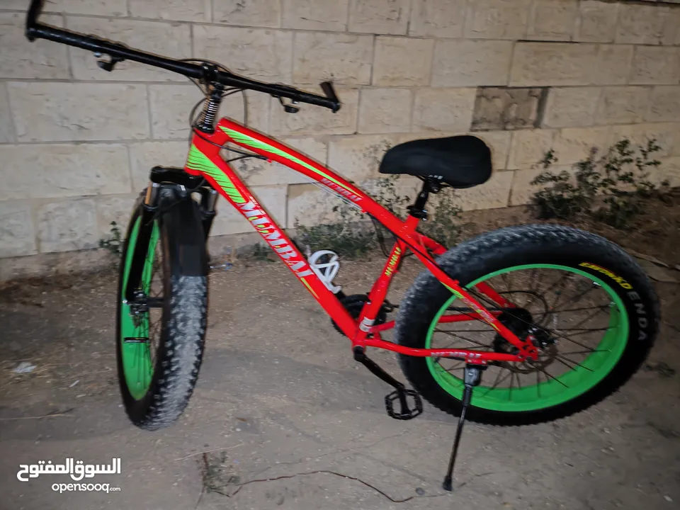 بسكليت عجل عريض وكاله  استعمال خفيف  بسم الله ماشاء الله