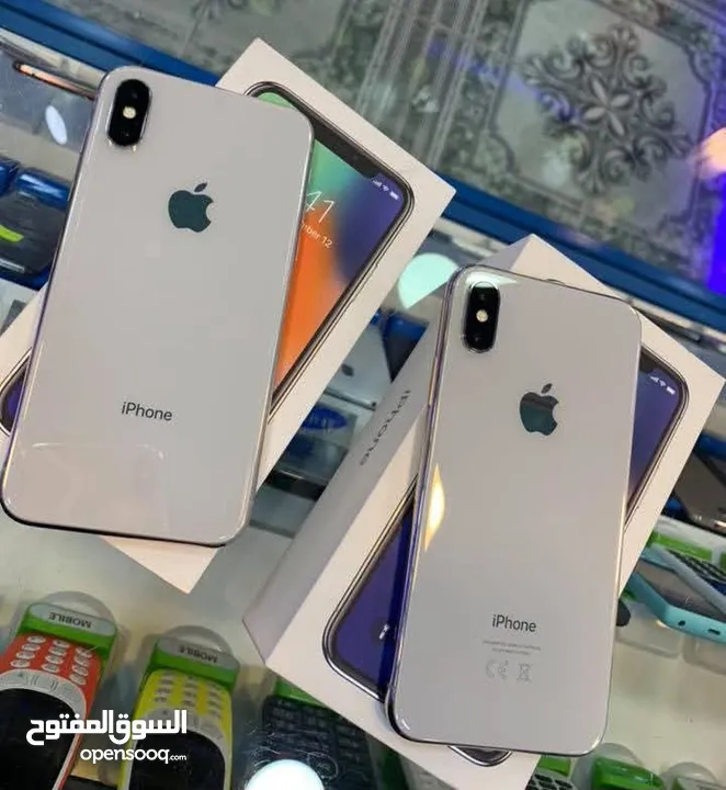 متوفر ايفونات X الاصلي جيجا 64 و 256 مشكل هدية كفر ولزقة وشاحن الاصلي متوفر توصيل