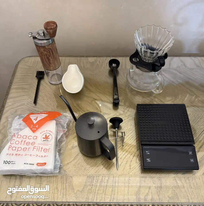 عدة تحضير قهوة v60 و كولد برو  V60 and cold brew coffee kit
