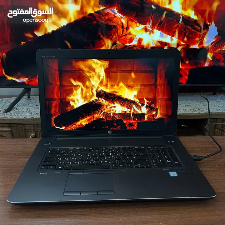 لابتوب الوحش HP ZBOOK، شاشة عملاقة 17.3، كارت شاشة خارجي، كور i7 جيل سادس HQ، رام 16 كيكا ، SSD 512