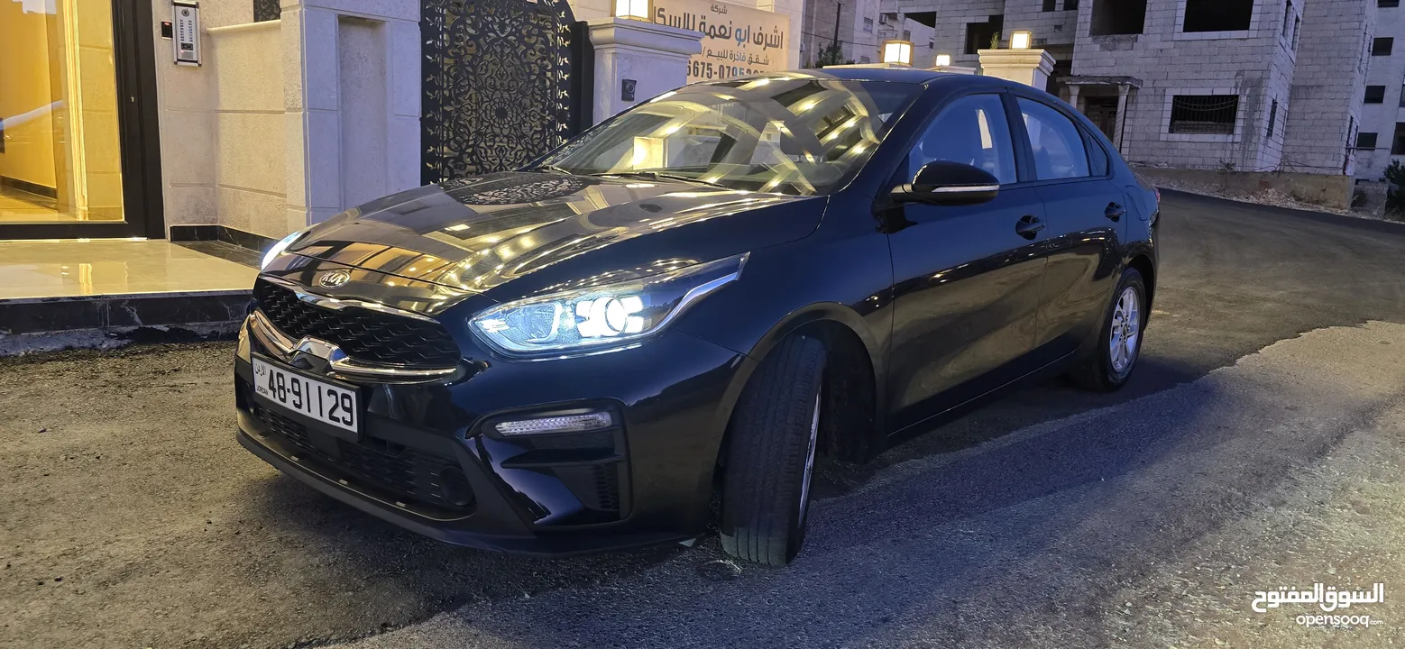 Kia K3 2019 لون اسود ميتلك مميز فل كامل فحص كامل ولا ملاحظة