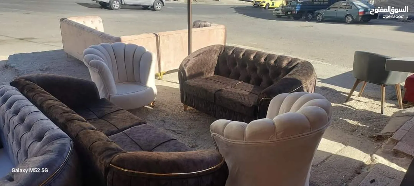 كنب 7مقاعد جميع الالوان متوفره عرض لاسبوع فقط 249