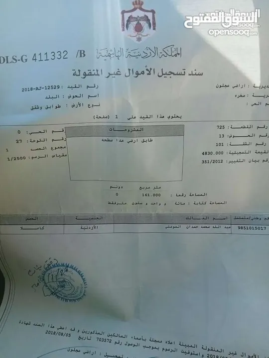 بيت للبيع عجلون صخره الحي الشرقي طابقين وتسويه وبير مي الطابق الأول اربع غرف ومطبخ وحمام وشاور وبرند