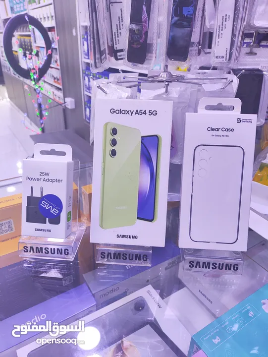 الوان الصيف ليموني SAMSUNG A54 5G جديده معها كفى وشاحن هدية متوفر توصيل