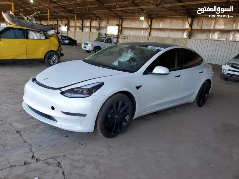 تسلا 2023 لون ابيض بدون ايرباك ستاندر بلس تك  Tesla 2023 standard plus white