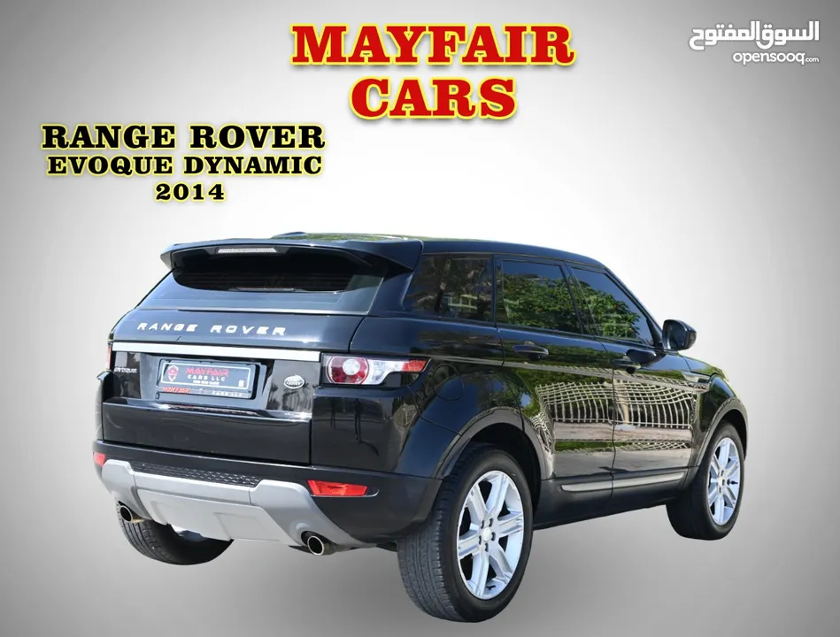 AGENCY SERVICE - ORIGINAL PAINT - RANGE ROVER EVOQUE DYNAMIC 2.0TC V4 - GCC SPECS - MINT CONDITION