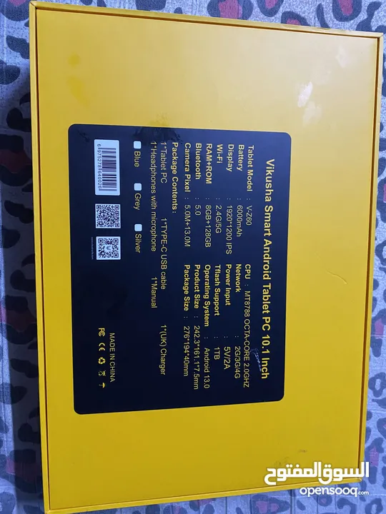 تابلت VIKUSHA  V-Z60 للبيع استعمال خفيف معًا الكرتونه واغراضو وكيبورد وقلم وماوس والكفالة لسا شغاله