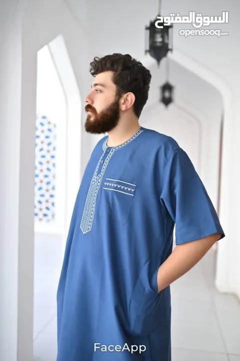 عبايه نص كم كتان مستورد ايطالي بسعر الجمله
