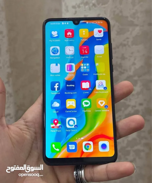 جهاز هواوي P30 lit 128g بحالة ممتازة   مدخل شحن تايب سي يدعم الشحن السريع