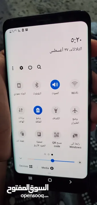 تلفون جلكسي s9 عادي نظيف كرت اثار استخدام ولا طبعه لووزه