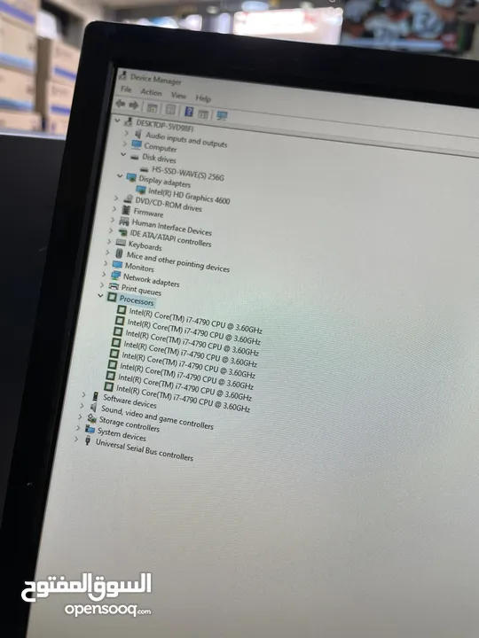 كمبيوتر موصفات عاليه كل شي اصلي شاشة كبيره LENOVO Core i7 كيبورد و ماوس لينوفو اصلي