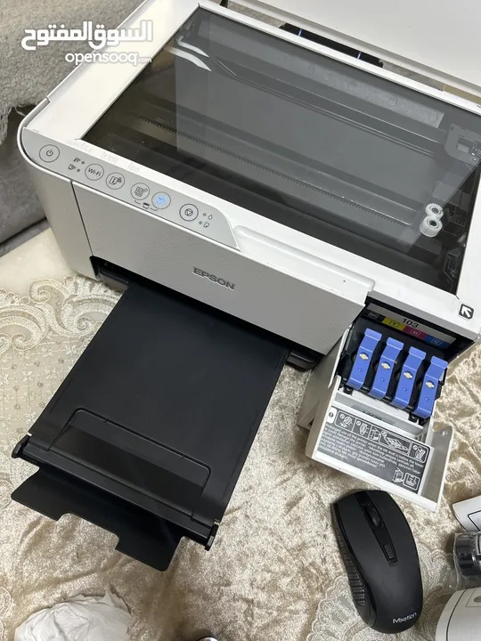 طابعه Epson 2 in 1 و سكانر وايفاي