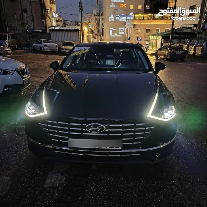 هيونداي سوناتا 2022 لون اسود ملوكي فحص كامل جمرك حديث كاش واقساط وارد كوري