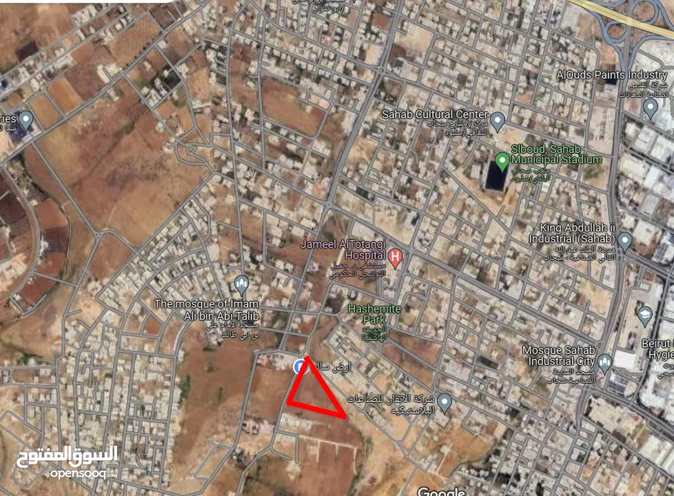 اراضي مفروزة للبيع - سحاب قرية سالم قرب مستشفى التتونجي سكن ب  المساحة 710- 750م